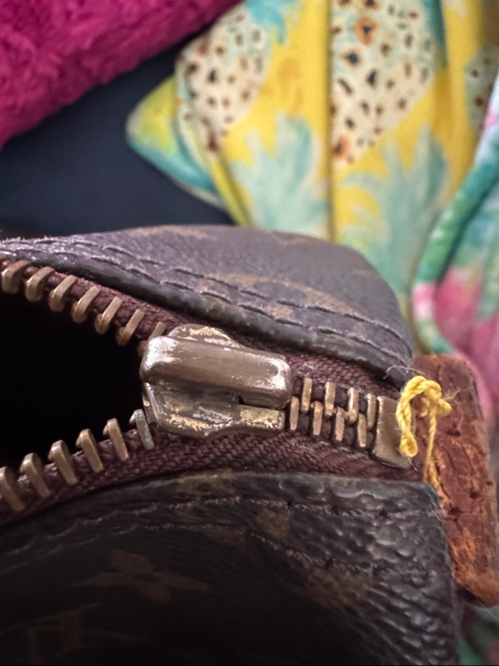 Louis Vuitton Monogram Canvas Satchel in Brown and Gold Hardware- Speedy - Picture 8 of 13